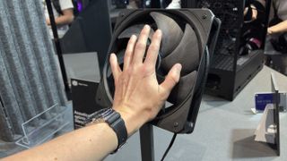 Cooler Master's new case products on display at its HQ during Computex 2026.