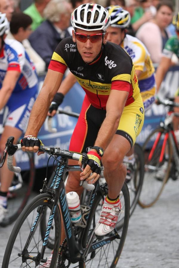 Gilbert midway through the race.