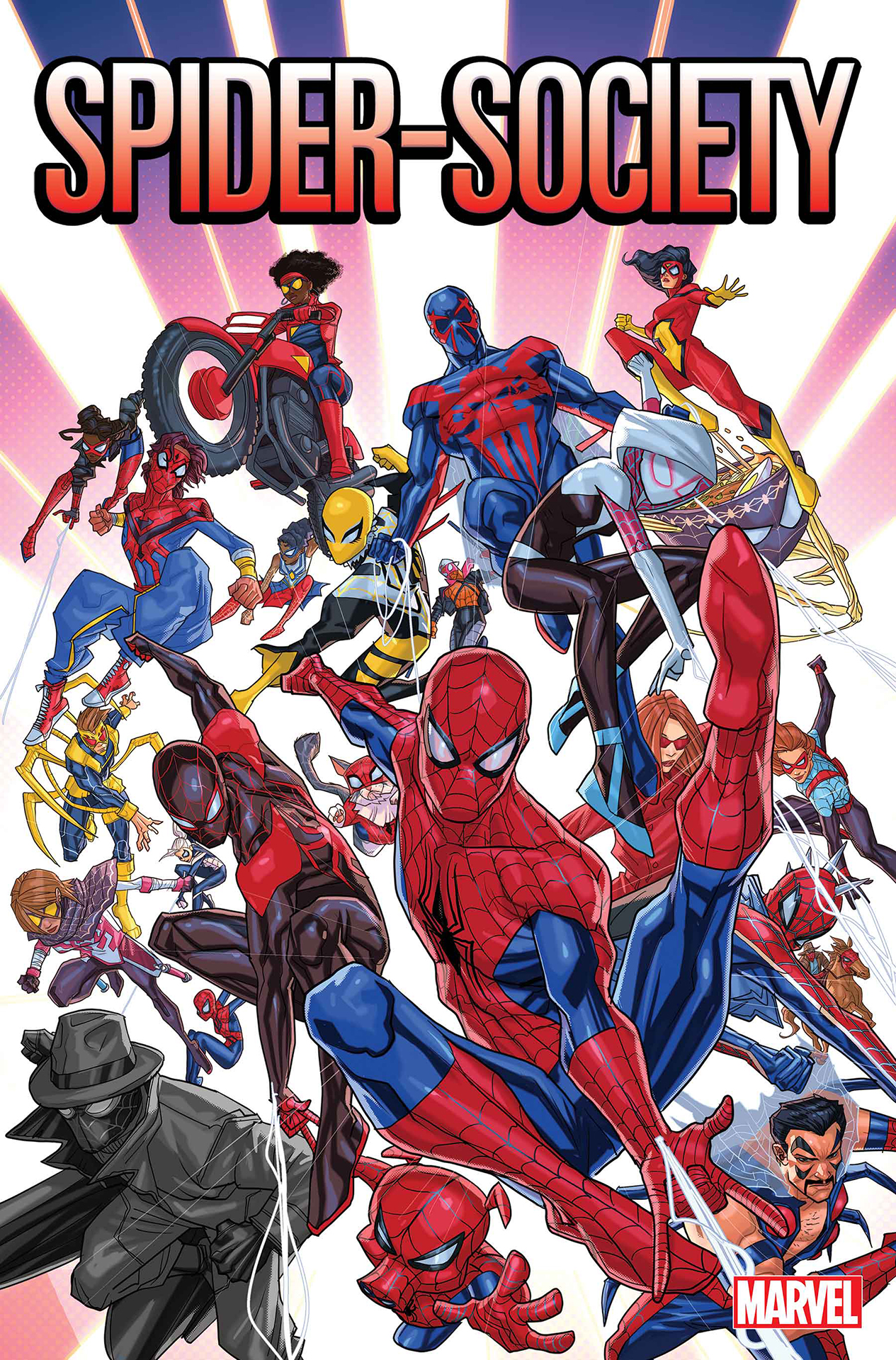 Every Spider-Man ever teams up for the 