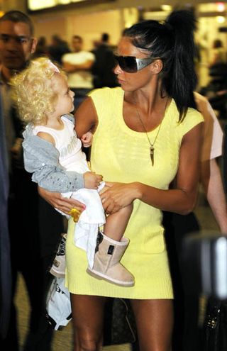 Police question Katie Price about daughter's burn