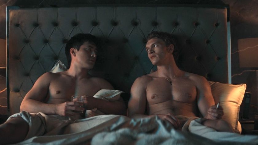 Shane and Ilya in bed talking in Episode 2