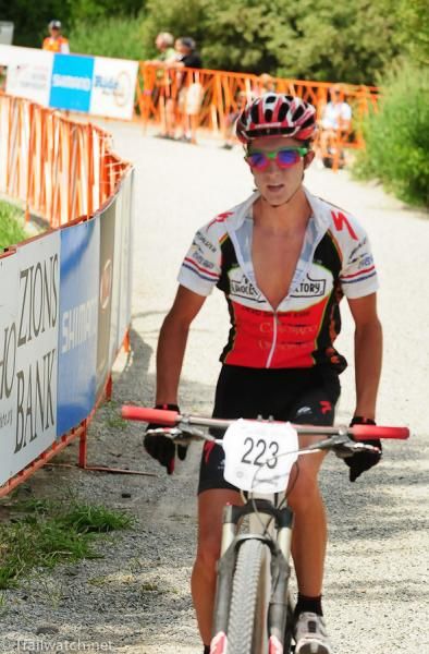 Howard Grotts (Durango Devo) winning the 17-18 race by 20 seconds