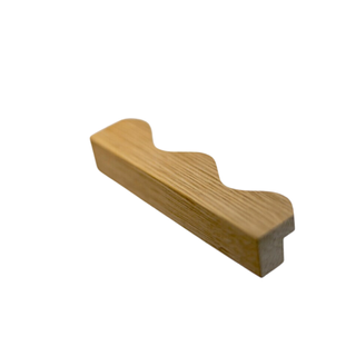 Wavy wooden handle