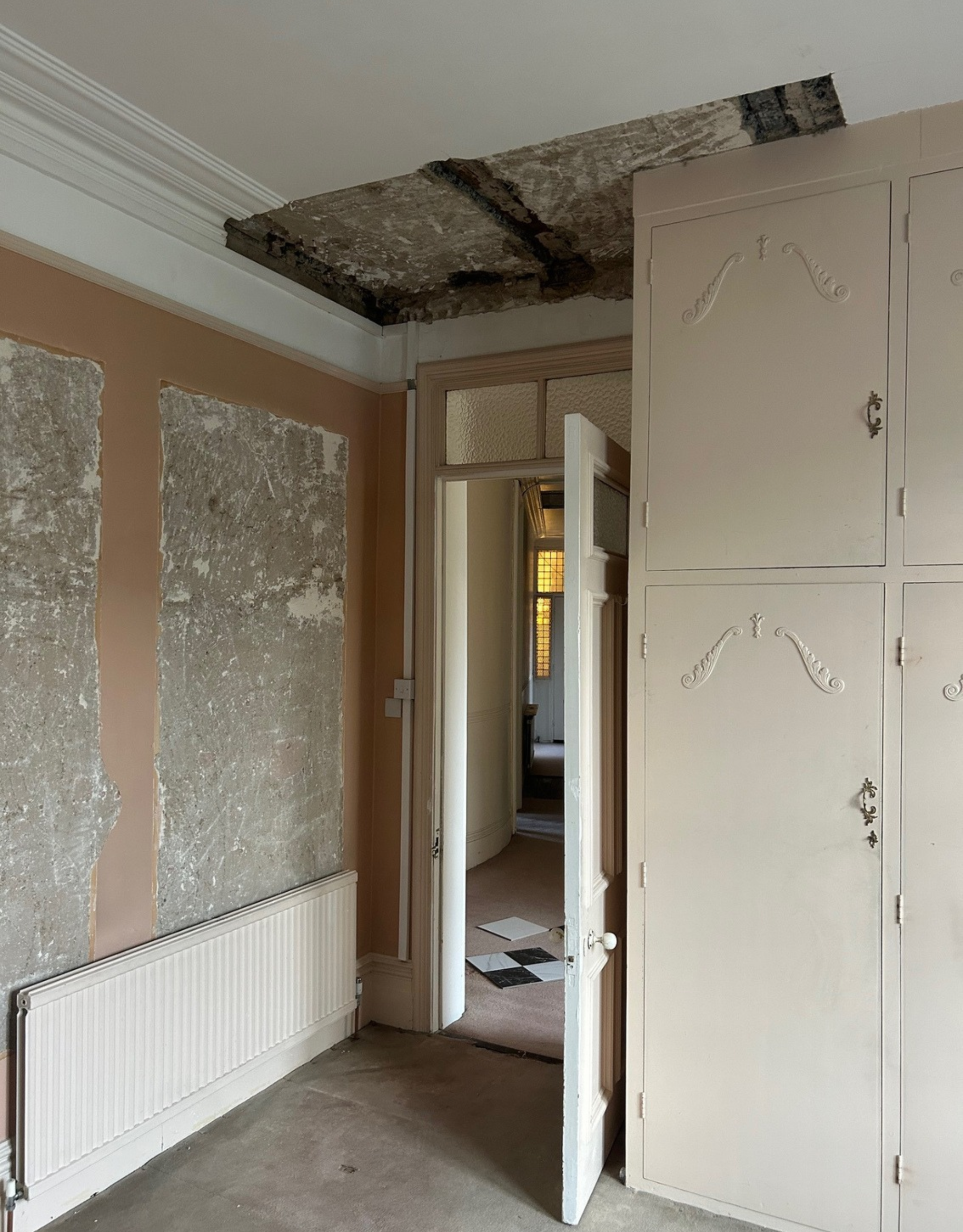 rundown room in a period property pre-renovation