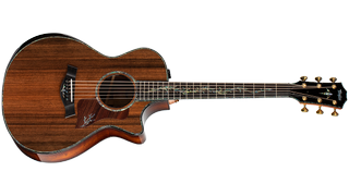 Taylor's high-end Presentation series PS12ce Honduran Rosewood features West African Crelicam ebony binding and fretboard