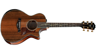 Taylor&#039;s high-end Presentation series PS12ce Honduran Rosewood features West African Crelicam ebony binding and fretboard