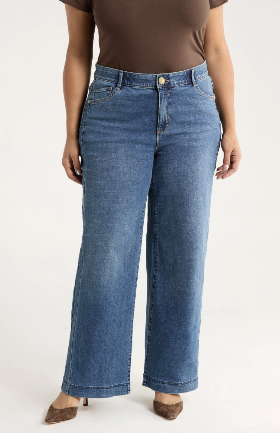 Wit &amp;amp; Wisdom, Gracie Skyrise Double Side Seam Wide Leg Jeans