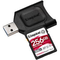 Kingston 256GB UHS-II SDXC card &amp; reader|
