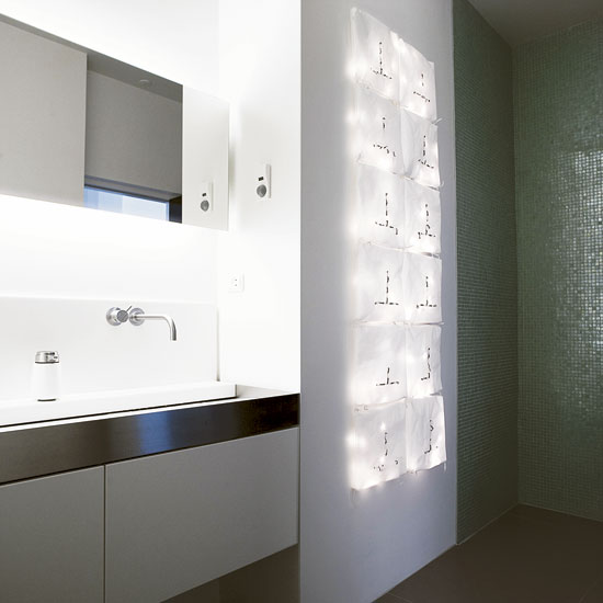 guest bathroom with white wall and basin