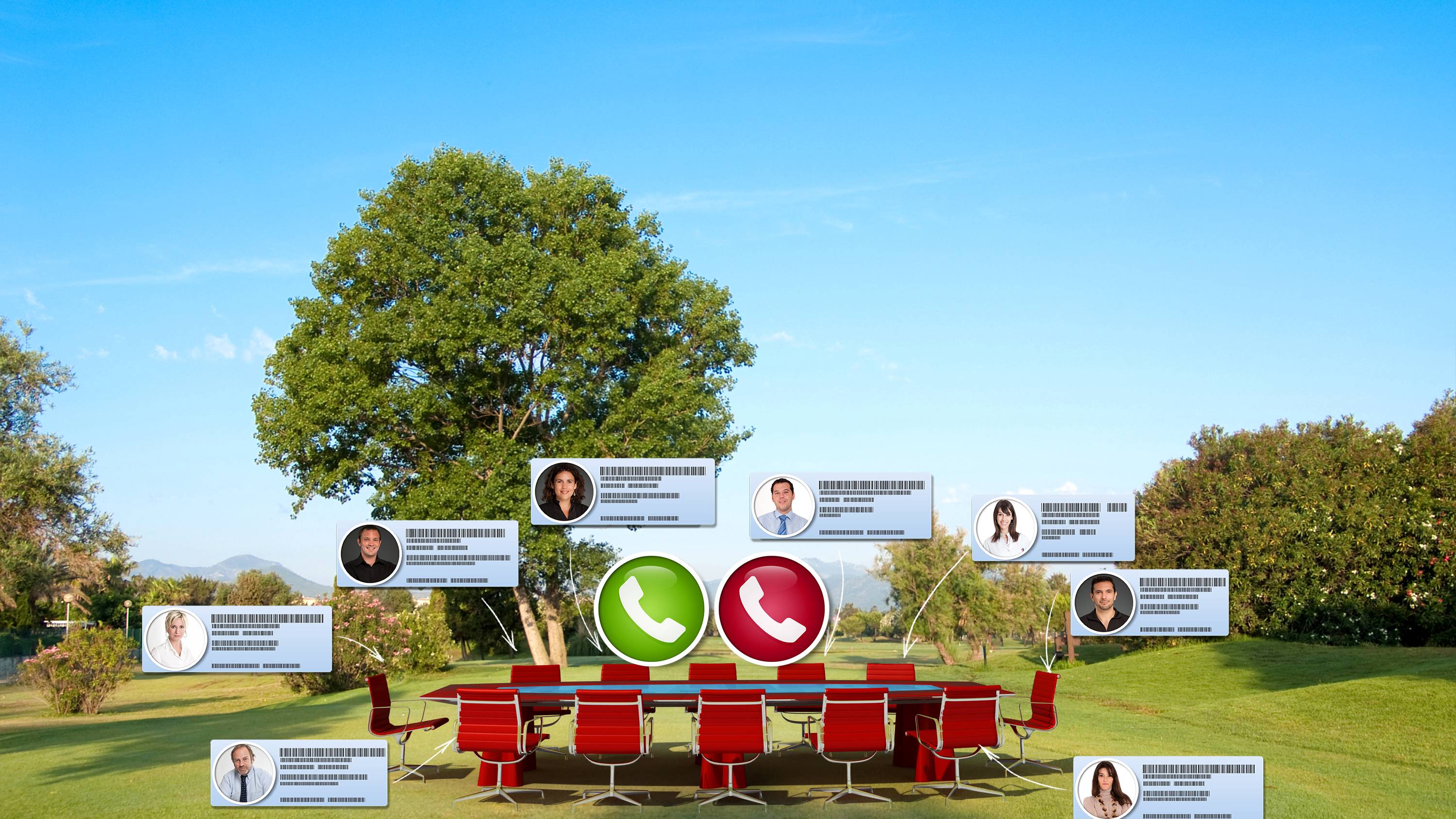 Meeting room on a golf course