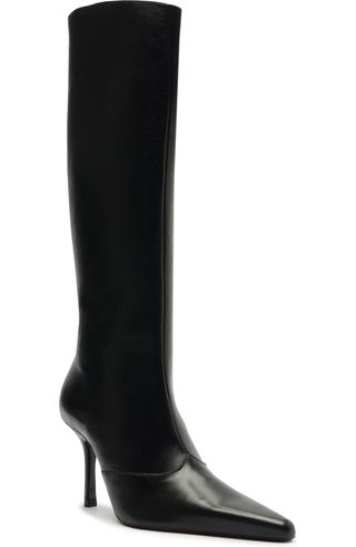 Raffaela Up Pointed Toe Knee High Boot