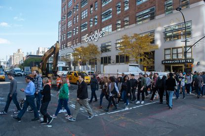 Google employees stage walkout November 2018.