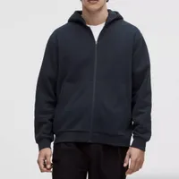 Lululemon Steady Slate Full-Zip Hoodie in True Navy