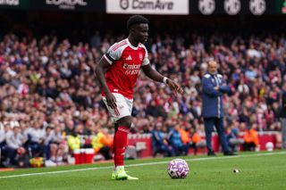 Arsenal forward Bukayo Saka