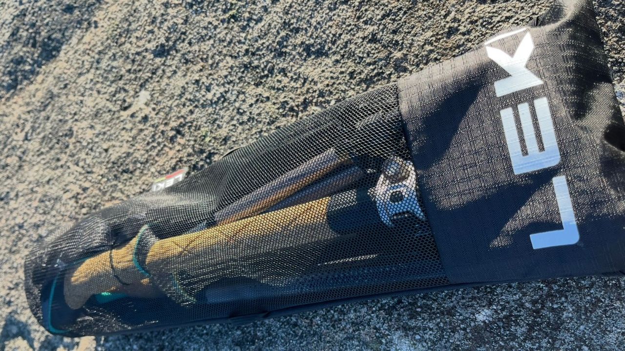Leki Cressida FX Carbon Trekking Poles in use by hiker Susan Griffin and product shot