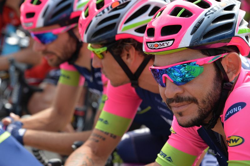 A Lampre-Merida convention on the start line