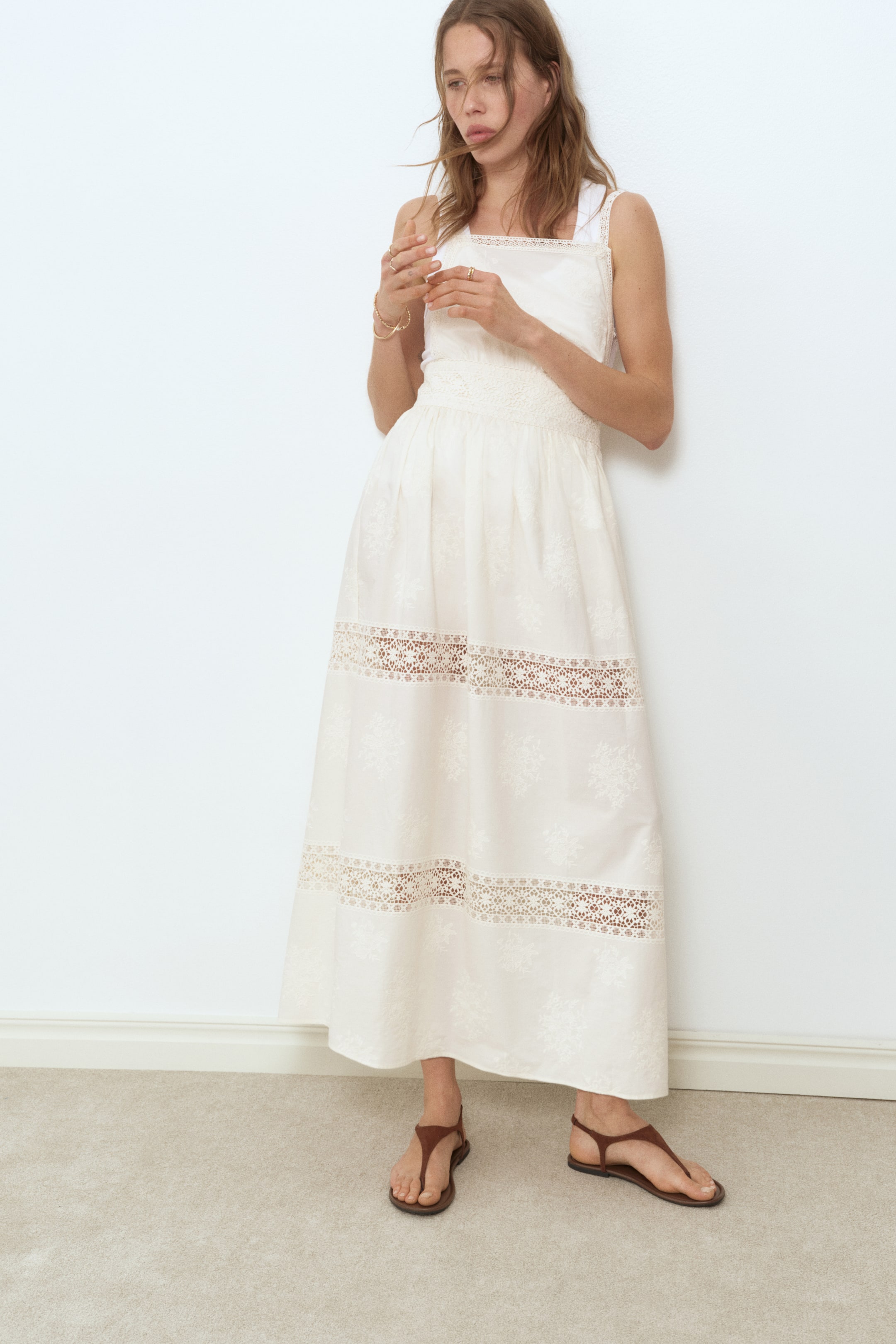 Open-Back Lace-Detail Dress