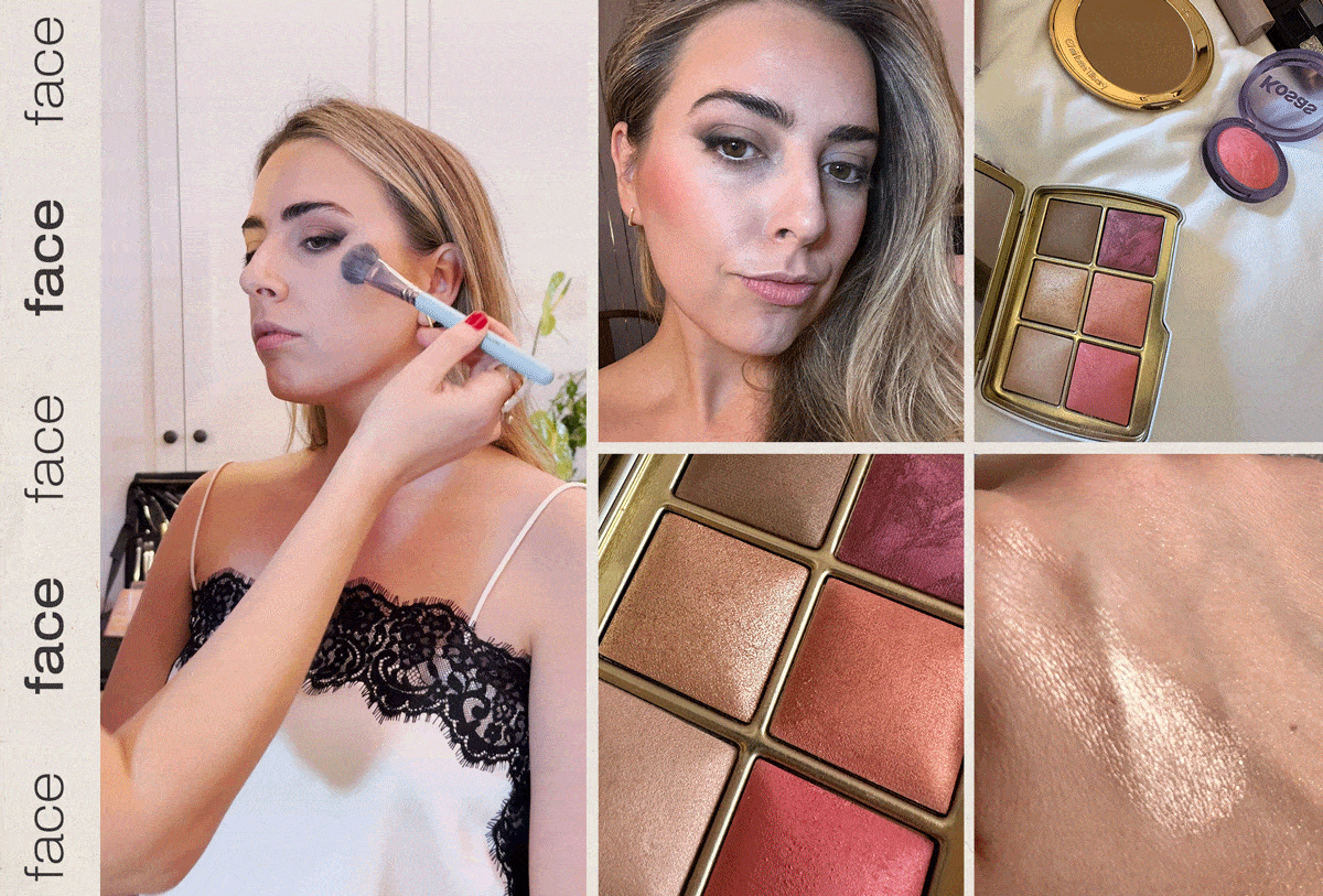 Shannon Lawlor at WWW Festive House trying Cult Beauty Face Products