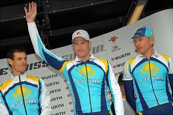 Swiss Gregory Rast (Astana) at the start.
