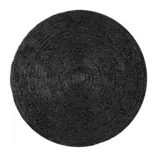 Black rug jute cut out
