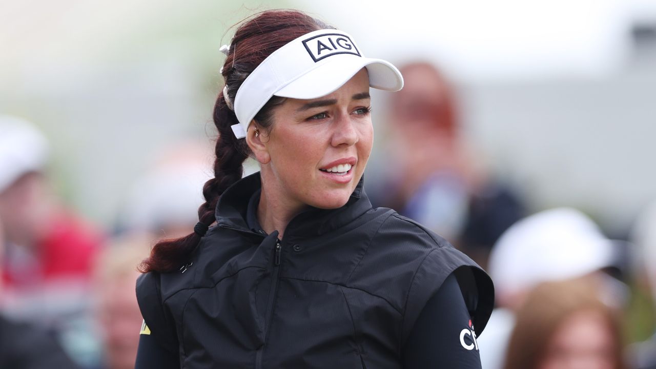 Georgia Hall playing in the AIG Women's Open