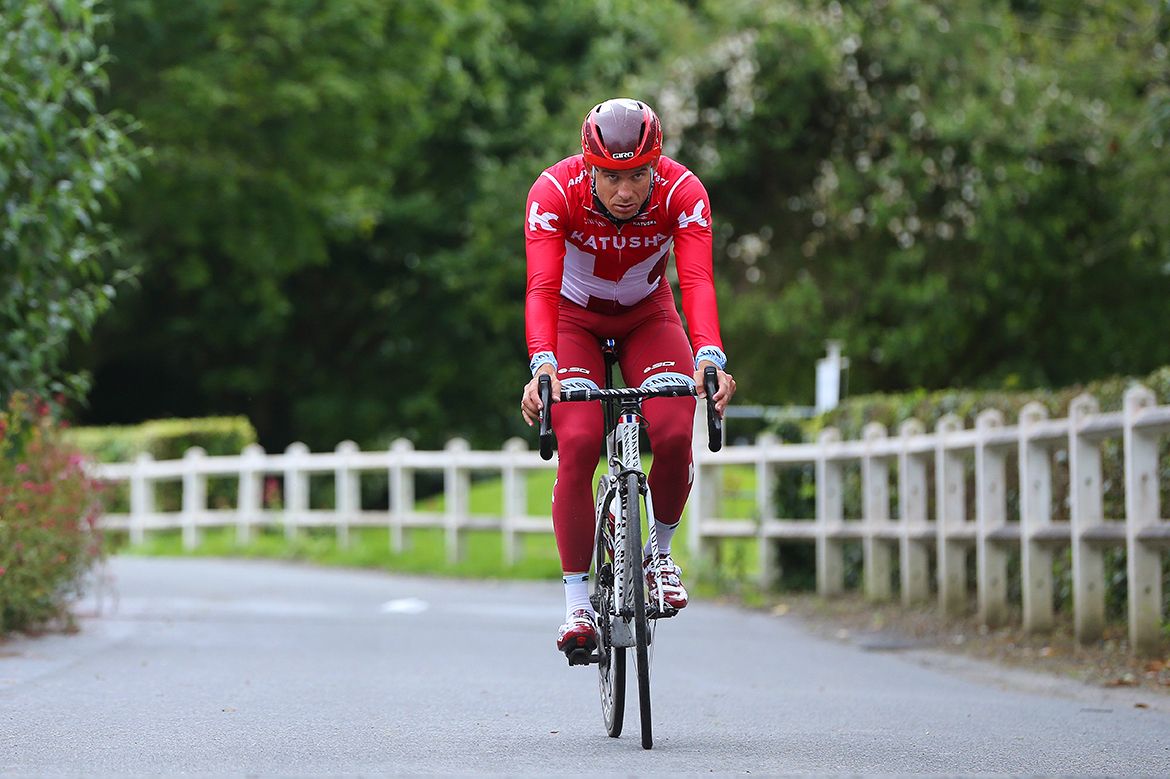No smiles for Alexander Kristoff on the Katusha ride