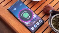 The Android 17 logo on a OnePlus 13