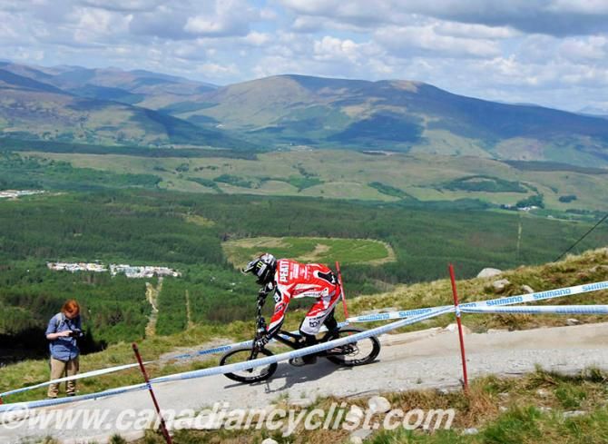 Steve Peat against the Scottish highlands