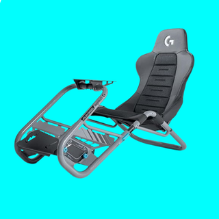 Playseat Trophy Logitech G Edition on a blue background