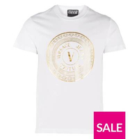 Versace Jeans Couture Large Gold Circle Logo T-Shirt: was £118, now £82 at Very