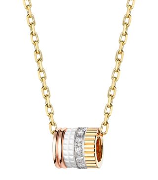 Boucheron Mixed Gold and Diamond Quatre White Edition Pendant Necklace | Harrods Uk