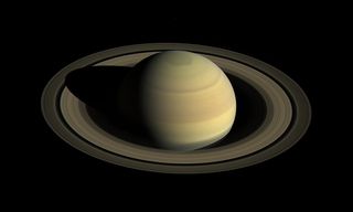 The Cassini spacecraft captured this image of Saturn in April 2016.