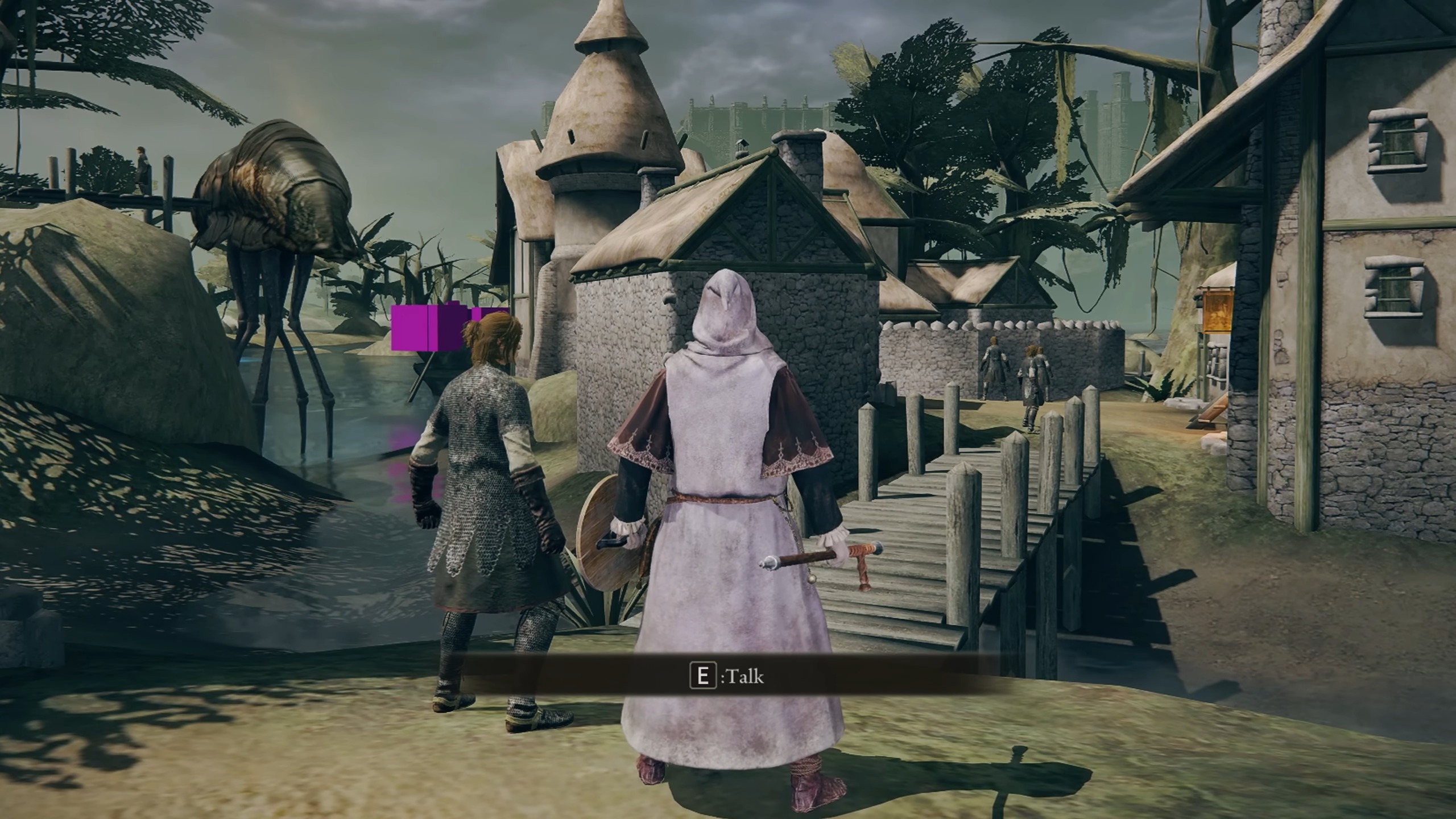 A screenshot showing Morrowind&#039;s world space ported into the Elden Ring engine.
