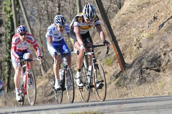 Sven Jodts (Topsport Vlaanderen - Mercator) leads one of the moves that went today.