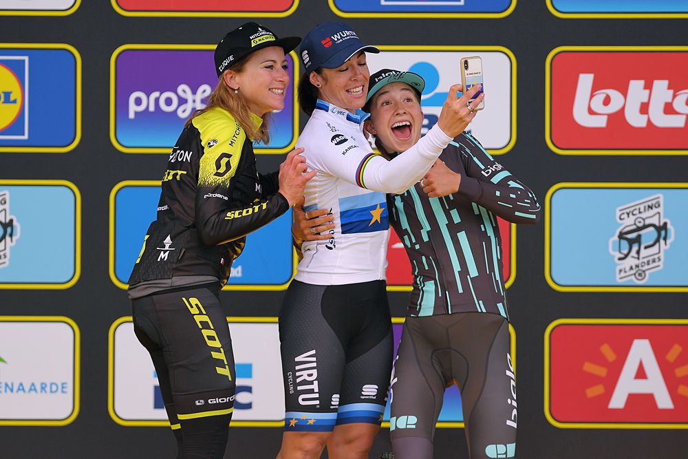 Marta Bastianelli (Virtu) wins Tour of Flanders, Annemiek van Vleuten (Mitchelton-Scott) was second, Cecilie Uttrup Ludwig (Bigla) was third