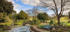 River Lavent through The Spring Garden, West Dean Gardens West Sessex