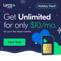 Lyca Mobile Holiday Deal: Get three months of Unlimited for only $10/month