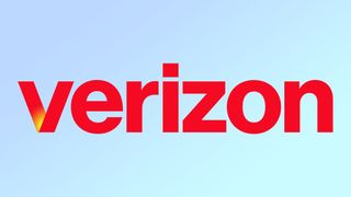 Verizon logo on a blue background