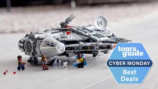 Lego Millennium Falcon with a Tom's Guide Cyber Monday deal tag
