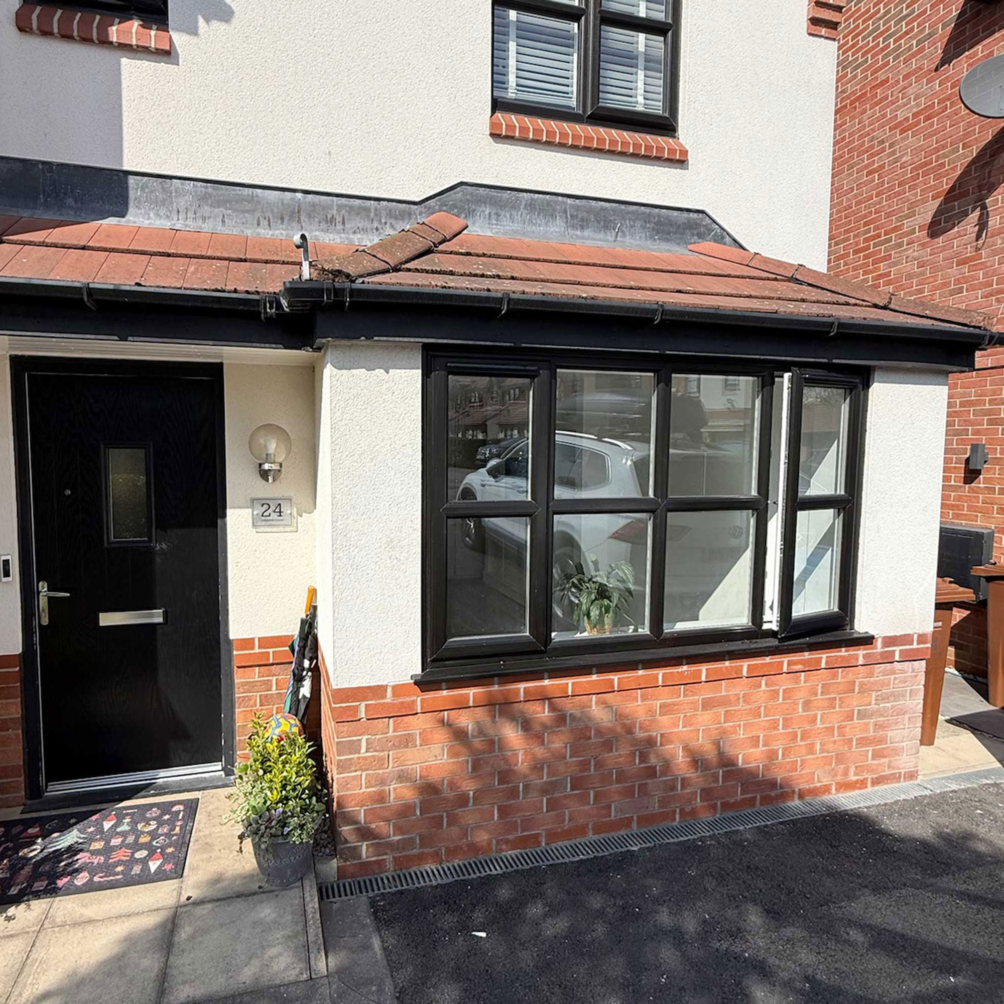 garage conversion to house on new development