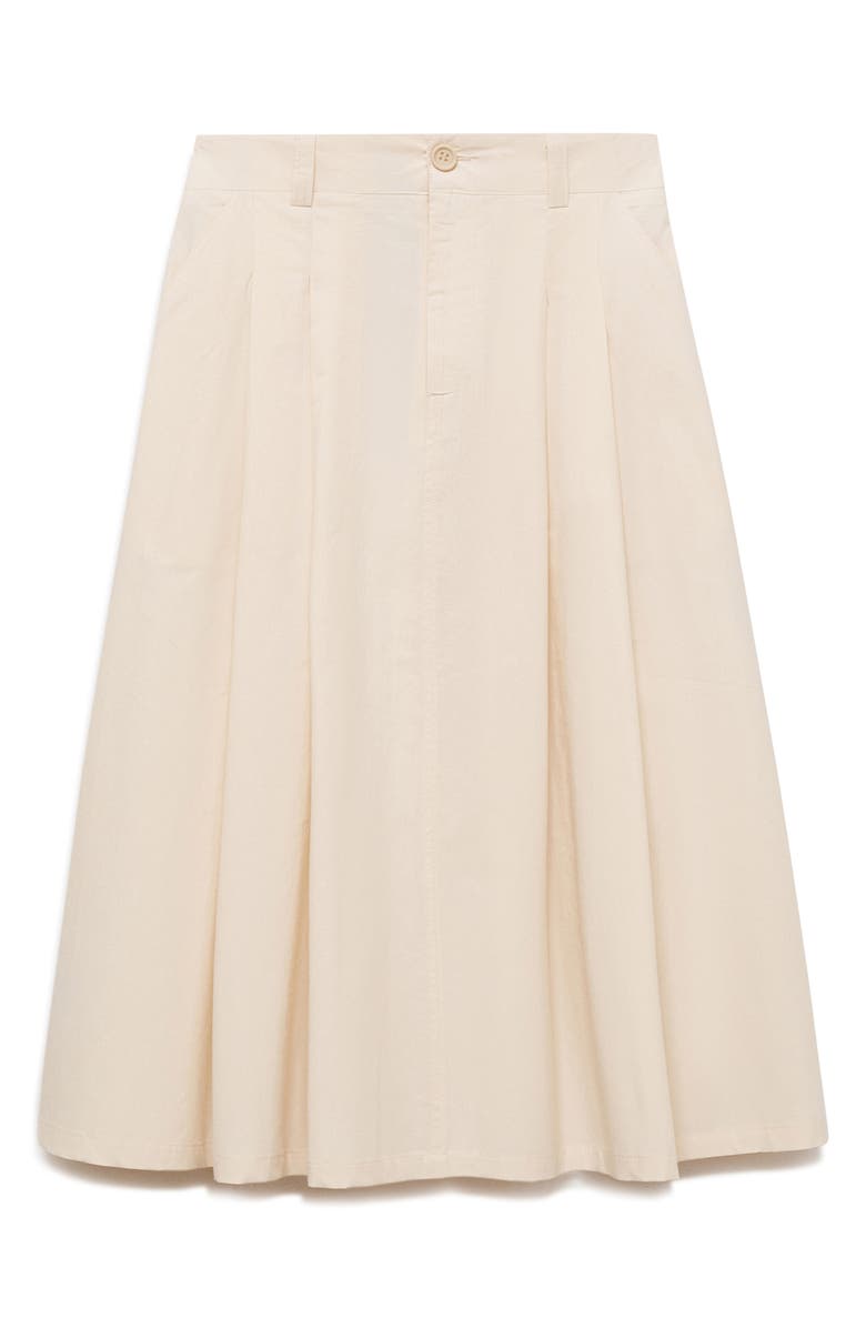 Pleated Midi Skirt