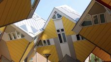 Modernist Travel Guide content, seen here yellow cube houses