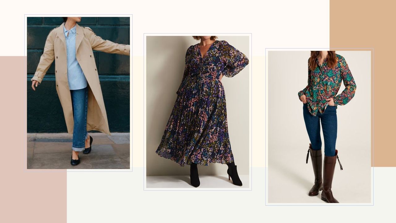 autumn outfit ideas for women over 50 - Albaray, Phase Eight, Joules