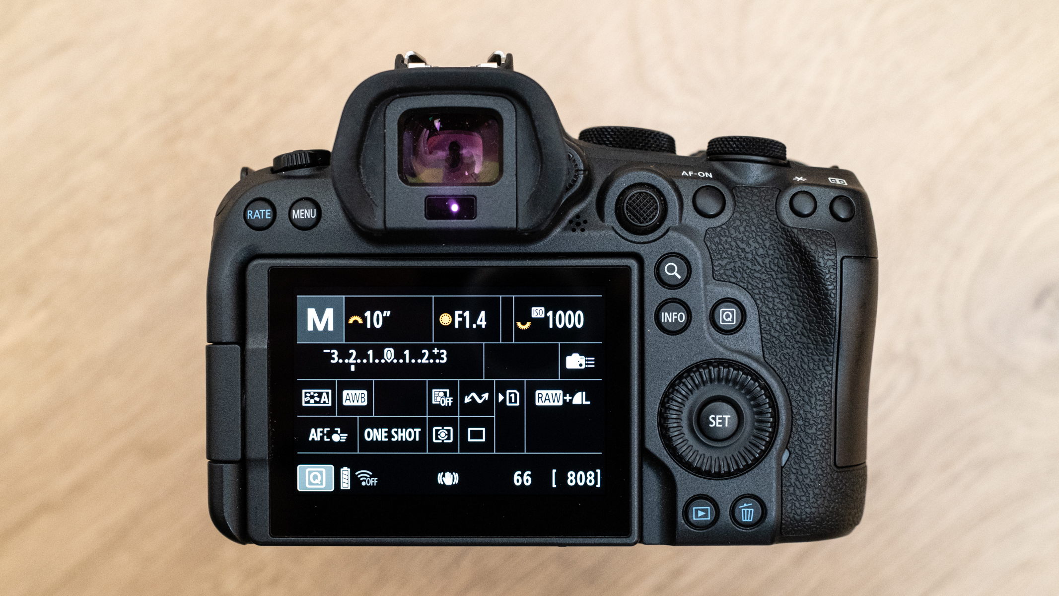 Canon EOS R6 Mark II rear touchscreen LCD