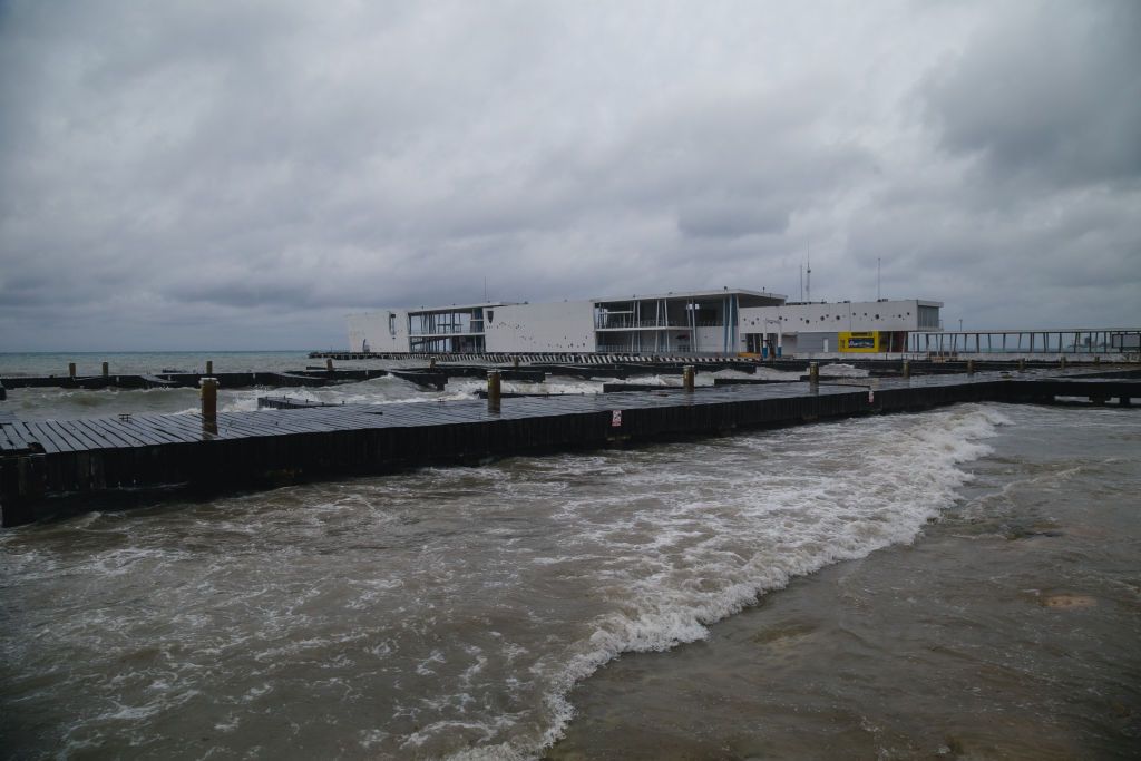 The ferry terminal in Cozumel.