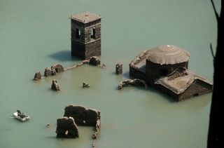 The sunken village of Fabbriche di Careggine, Tuscany, could reappear in 2021.