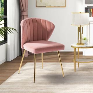 Pink Velvet Chair