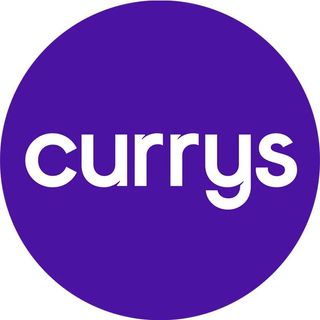 Currys logo on a purple circle.