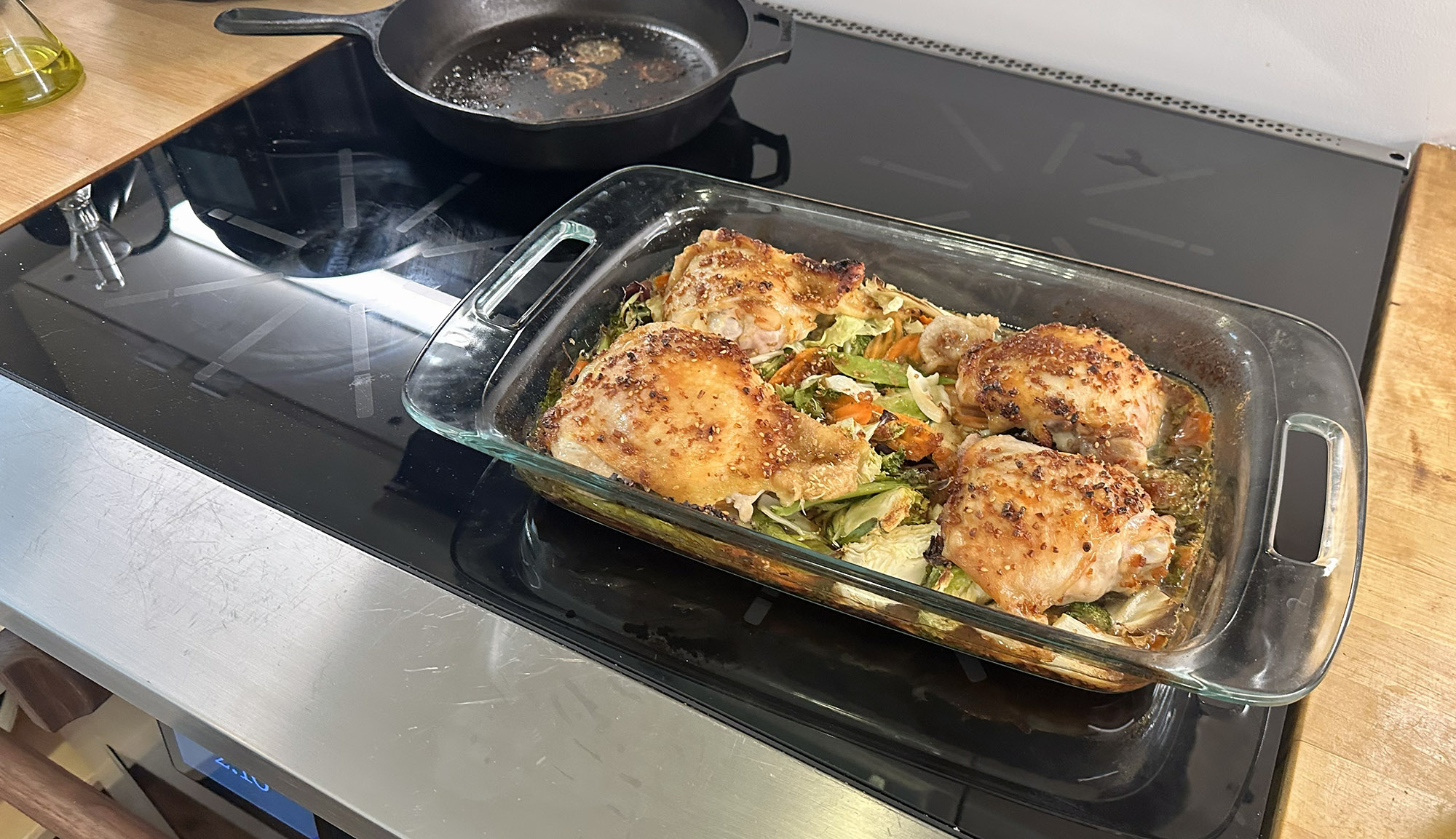 Chicken baked in the Copper Charlie