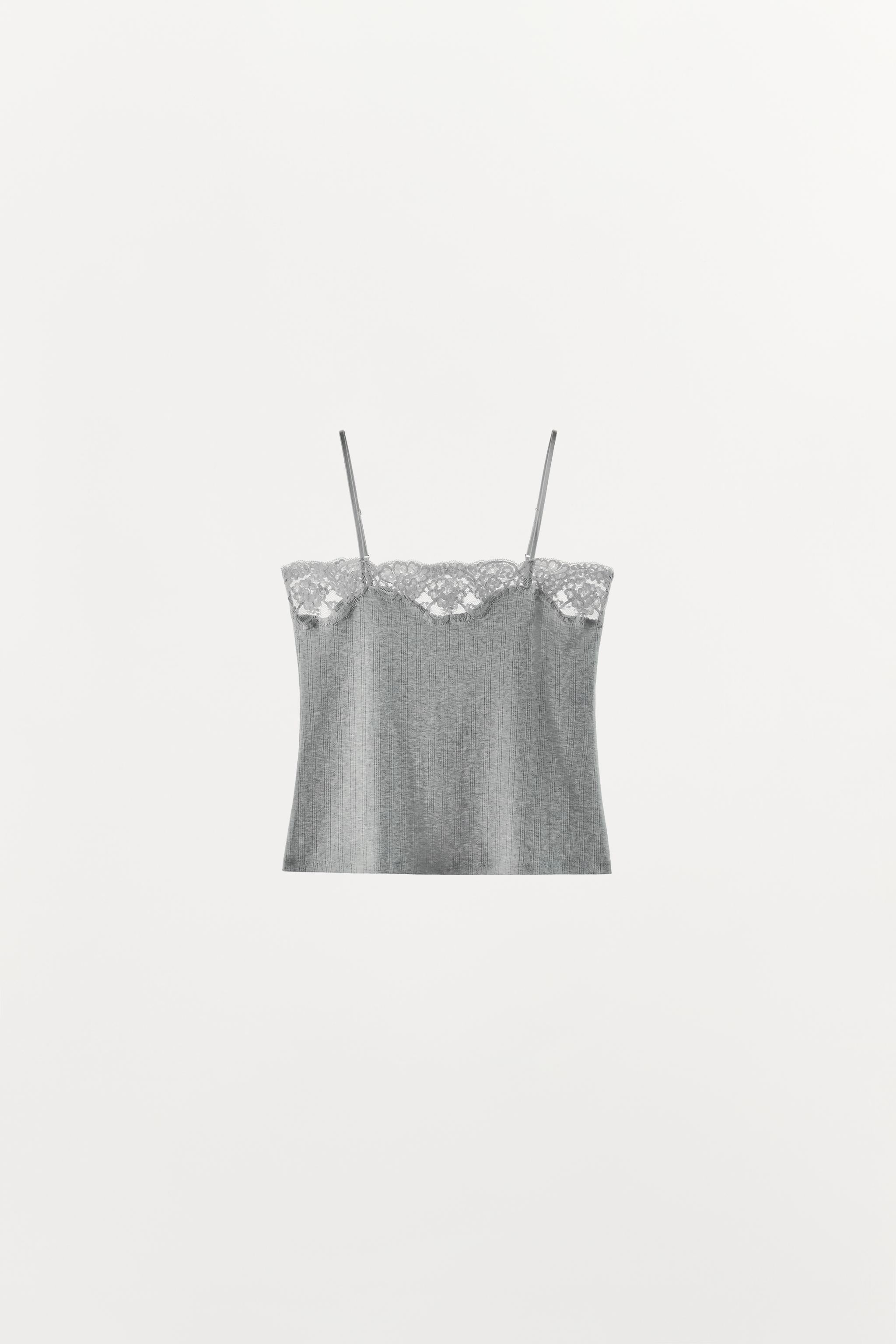Pointelle Lace Top